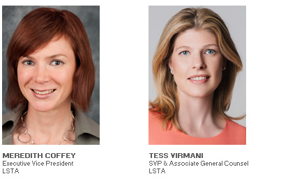 Photos of LSTA Authors Meredith Coffey, Executive Vice President and Tess Virmani, SVP & Associate General Counsel