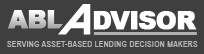 Black and White Logo for ABL Advisor - Website Serving Asset Based Lending and Commercial Finance Professionals